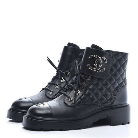 chanel combat boots replica|chanel quilted boots.